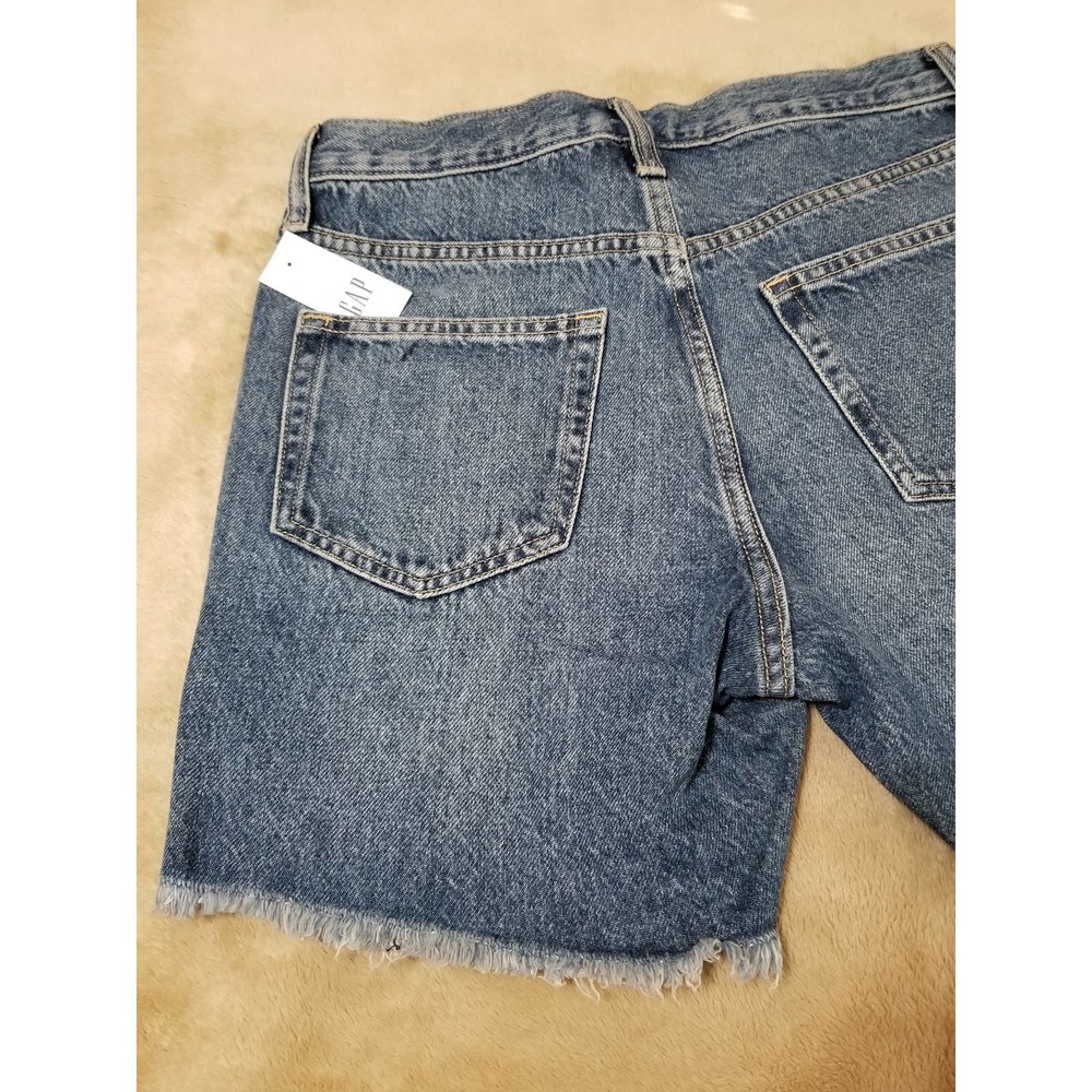 GAP NWT Women's Shorts Boyfriend Denim Stretch Jeans Size 00 / 24 Color … - Picture 10 of 11